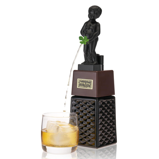 True Bonny Boy Liquor Dispenser, Novelty Drink Dispenser for Whiskey, Bourbon, Vodka, Gin, and Spirits, Fun Bar Cart Accessories for Home Bar, Man Cave, or Liquor Cabinet Decor, 16 oz, Set of 1