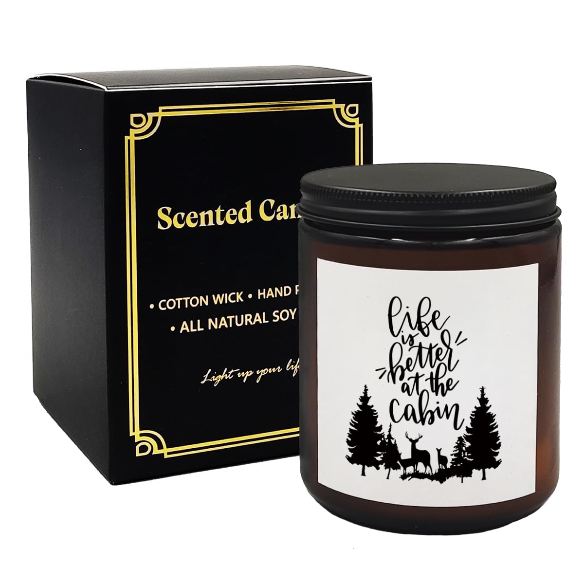 Mancheng-zi Life is Better at The Cabin Scented Candles, Cabin Gifts and Decor