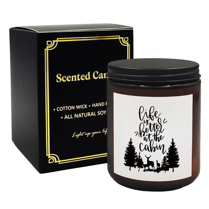 Mancheng-zi Life is Better at The Cabin Scented Candles, Cabin Gifts and Decor