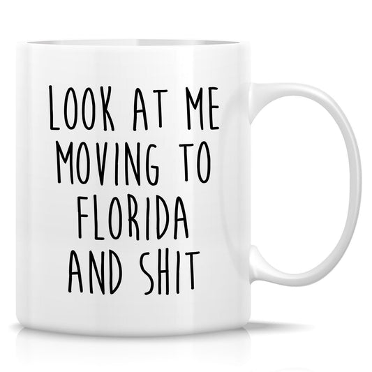 Retreez Funny Mug for Moving to Florida - Moving to Florida Gift - 11 Oz Ceramic Coffee Cup for Relocating to Florida - Humorous Farewell Gift For Birthday, Moving Away, Graduation For Men, Women