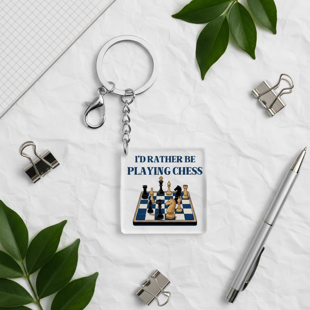 Hobby Gifts Acrylic Keychain, Graduation Inspirational Gifts Chess Skiing Karate Climbing