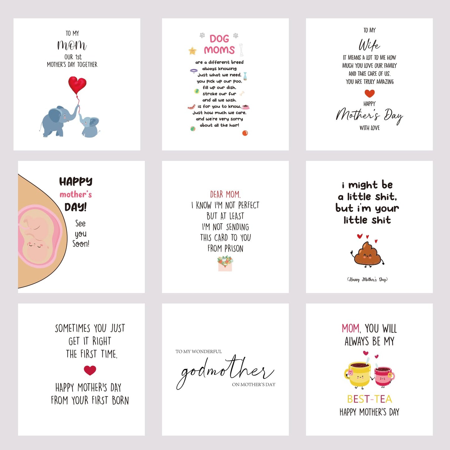 Ithmahco Cute First Mother's Day Card, Expecting Mothers Day Card, Mothers Day Gift for Pregnant Wife, Happy Mother Day from the Bump? First Mother's Day Gifts For New Mom Expecting Mom