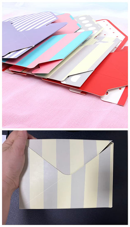 5 Pcs Flower Envelope Box,Folding Flower Storage Box,Waterproof Envelop Paper Boxes,Hand Folding Bouquet Flower Box for Wedding Engagement Valentines Day Birthday Graduation Party Decoration(Red)