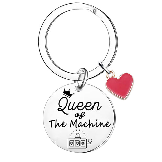 Casino Gifts For Women Gambling Lover Keychain Gambling Lady Keychain Lady Luck Gift Gambling Gifts Slot Machine Keyring Gambler Gift For Women
