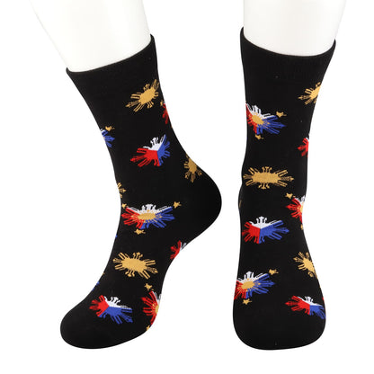 G2TUP Philippine Sun Star Flag Socks Filipina Philippine Pride Gift Philippines Faith Socks Philippine Pride Merch
