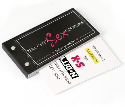 Love Coupons for Him - 30 Naughty Coupons for Boyfriend, Husband | Couples Gifts for Christmas, Valentine's Day, Anniversary or Birthday, 20 Dirty Coupons + 10 Blank Fillable Coupons