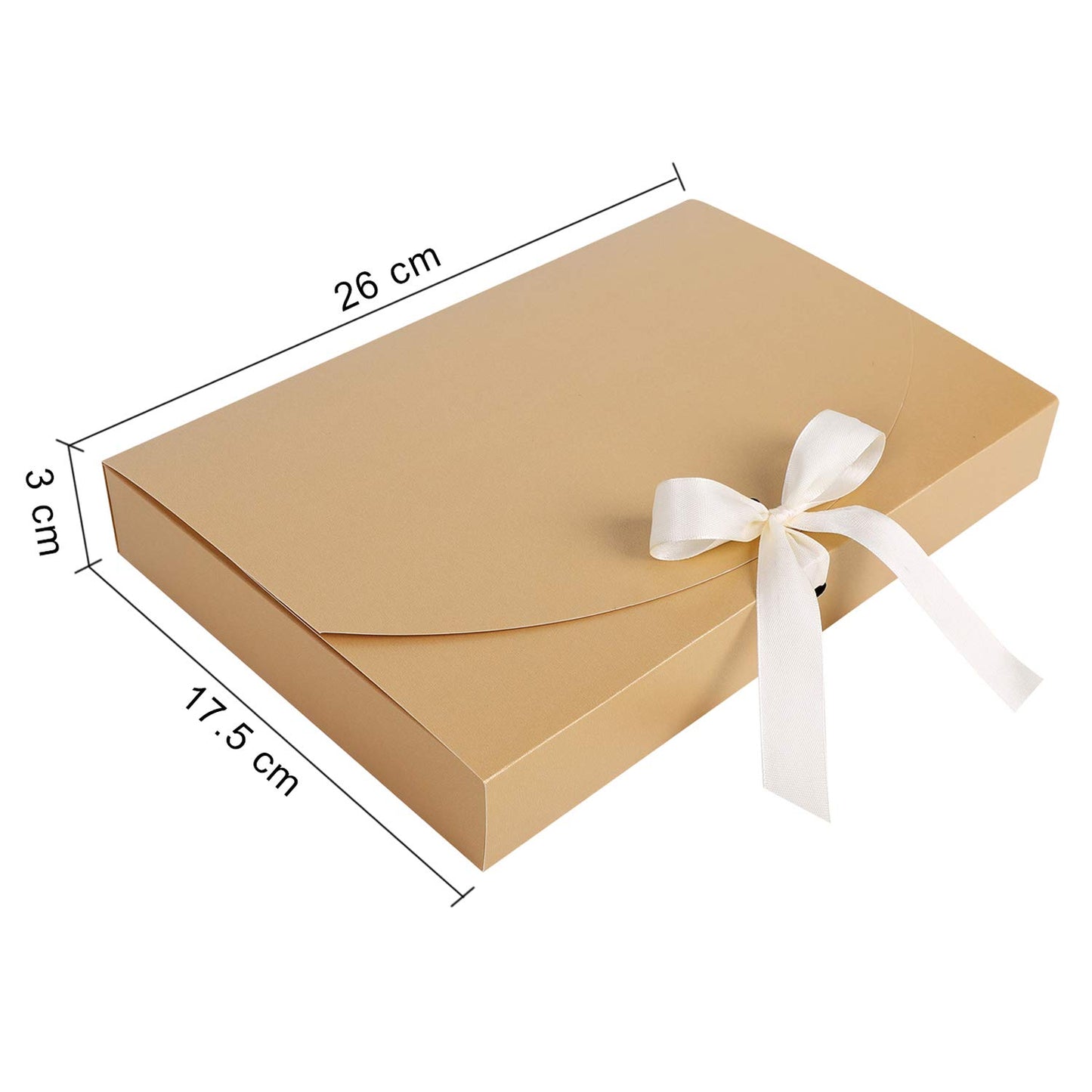 10Pcs Gift Boxes with Ribbon Bowknot Kraft Paper Gift Bag Envelope Wrapping Box Scarf Lingerie Necklace Shirt Gift Packaging Box for Birthday Christmas Anniversary Valentine Day Wedding Party New Year