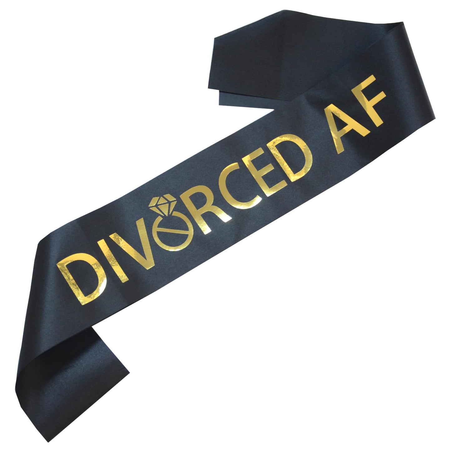 Divorced AF Party Sash, Finally Divorced Sash for Finally Done, Newly Unwed, Free At Last Single Women, Break-up Gift for Her (1)