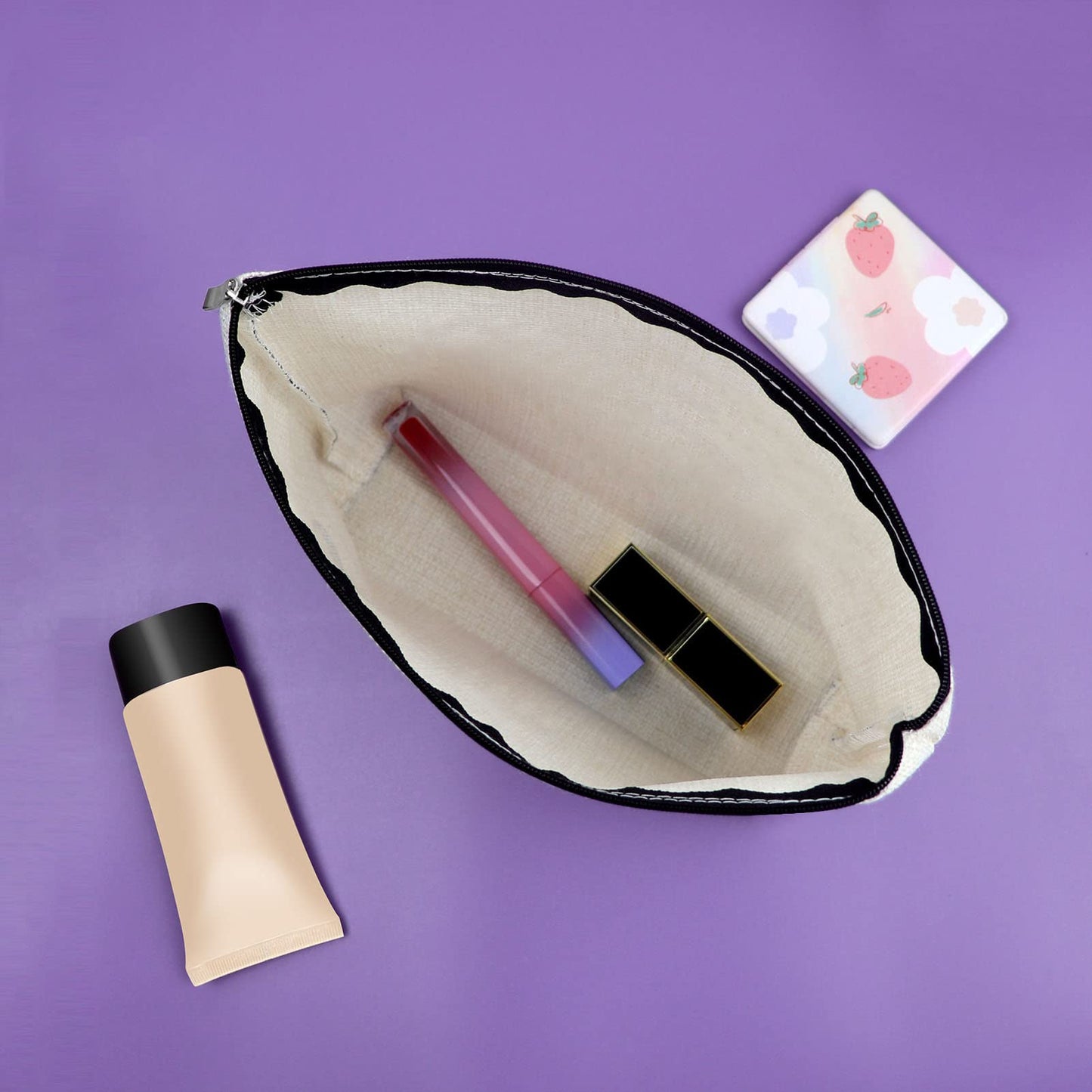 Sazuwu Grammar Teacher Appreciation Makeup Bag Funny Gifts for English Teachers Cosmetic Bag Graduation Birthday Gift Travel Pouch