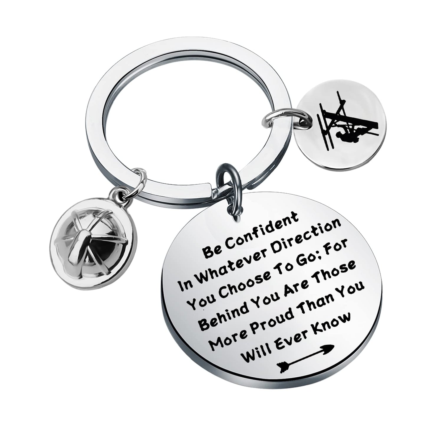 LQRI Lineman Keychain Electrician Gifts Lineman Gift Electricians Tower Techs Gifts Electrician Graduation Graduate Gift