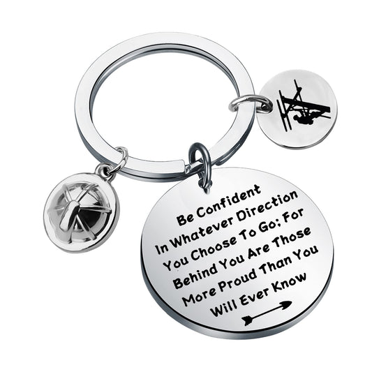 LQRI Lineman Keychain Electrician Gifts Lineman Gift Electricians Tower Techs Gifts Electrician Graduation Graduate Gift