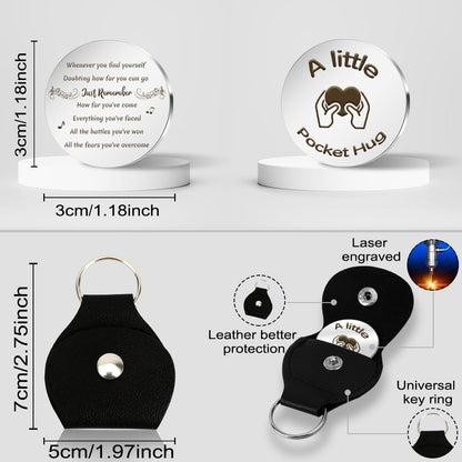 Pocket Hug Token Inspirational Gifts for Women Birthday Gifts for Men Graduation Gifts for Her Him Thank You Gifts