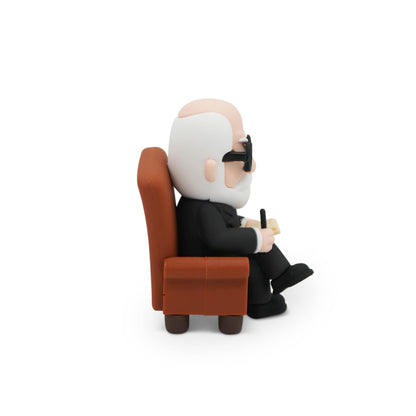 Desktop Therapist Collectible Figurine, Funny Therapy Desk Decor, Mini Psychoanalyst Statue, Office Gag Gift for Coworkers
