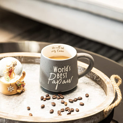 COLLECTIVE HOME - Coffee Mug, Family Ceramic Tea Cup, Funny Gift for Mother's Day/Father's Day, 16 oz, Dishwasher and Microwave Safe, World's BEST Papaw