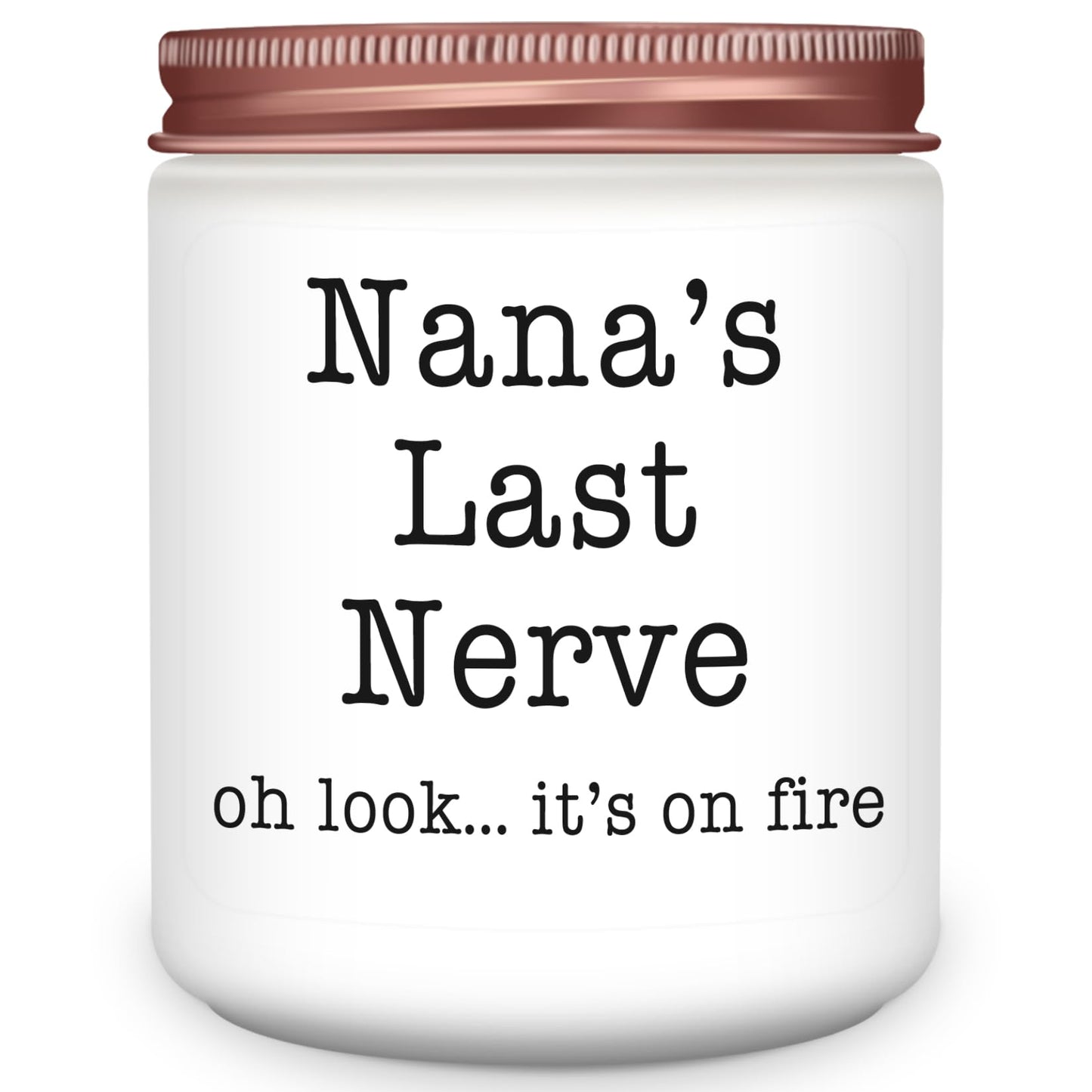 Homsolver Nana Gifts from Grandkids, Birthday Christmas Valentines Mothers Day Gifts for Nana,Nana's Last Nerve Scented Candle