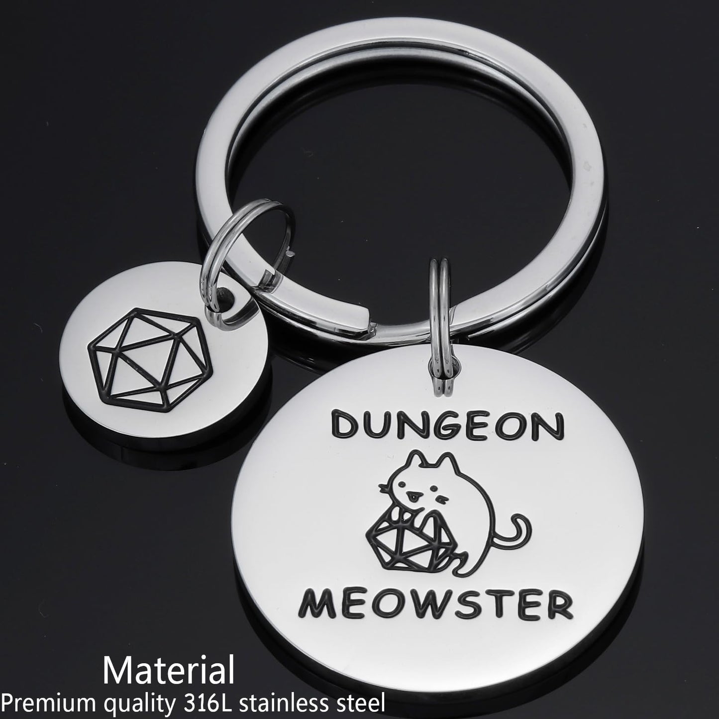 HUTIMY Dungeons And Dragons Gifts for Men Women Adults Him Funny Unique Husband Dungeon D N D Jewelry Dnd Keychain