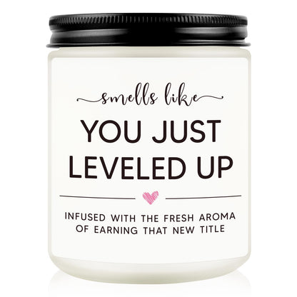 Promotion Gifts for Women at Work, New Job Candle Gifts, Congratulations Gift for Women, Funny Congrats Gift for Coworker, Gamer, Friend, Boss, Teachers, Nurses, Work Celebration Present