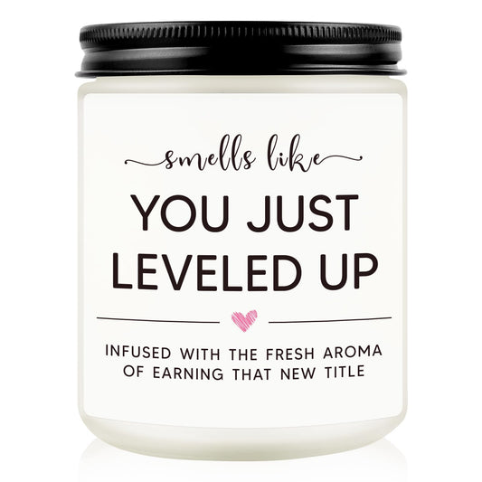 Promotion Gifts for Women at Work, New Job Candle Gifts, Congratulations Gift for Women, Funny Congrats Gift for Coworker, Gamer, Friend, Boss, Teachers, Nurses, Work Celebration Present