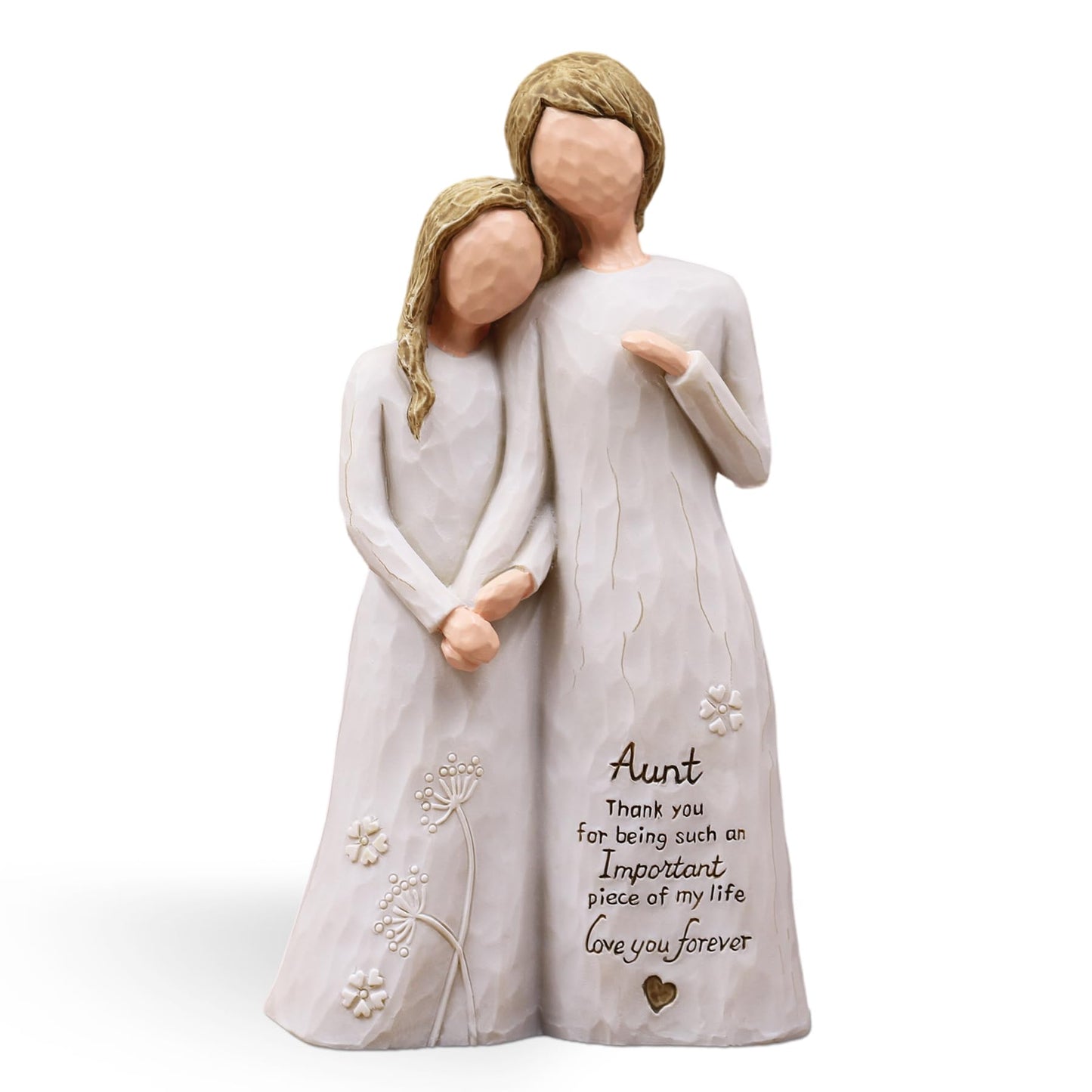 Aunt Birthday Gifts, Gifts for Aunts from Niece, Auntie Gift Ideas, Best Aunt Ever Gift, Aunt Niece Embrace Hand-Painted Resin Figurine