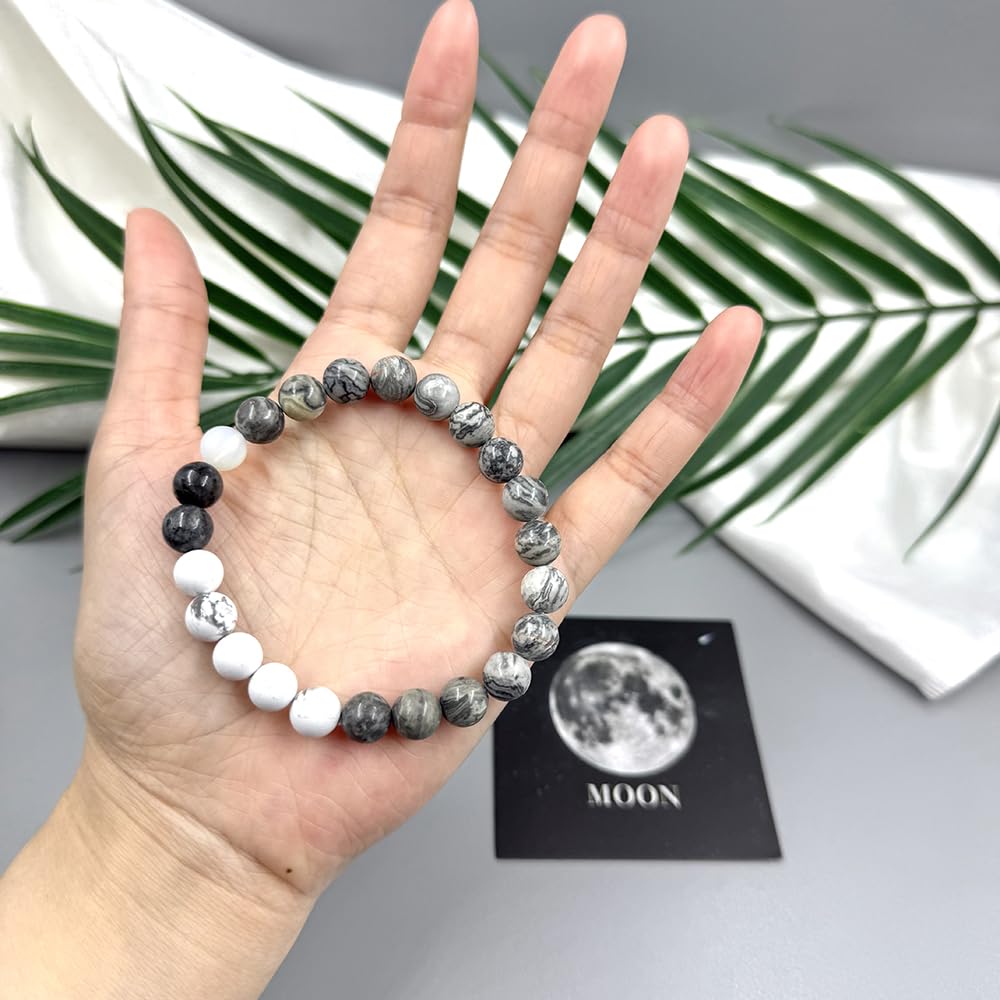 Solar System Planet Bracelet for Women Men Guardian Jewelry Eight Planets Beaded Bracelet for Astronomy Enthusiast Gift Natural Stone Jewelry
