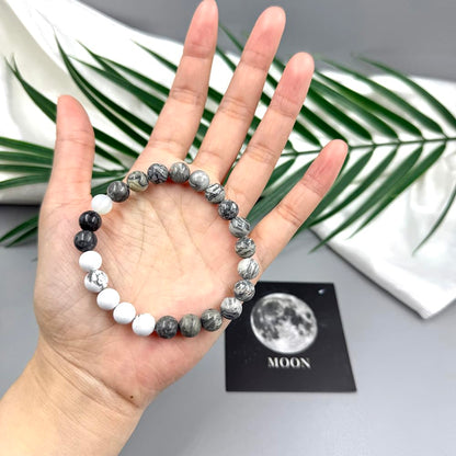 Solar System Planet Bracelet for Women Men Guardian Jewelry Eight Planets Beaded Bracelet for Astronomy Enthusiast Gift Natural Stone Jewelry