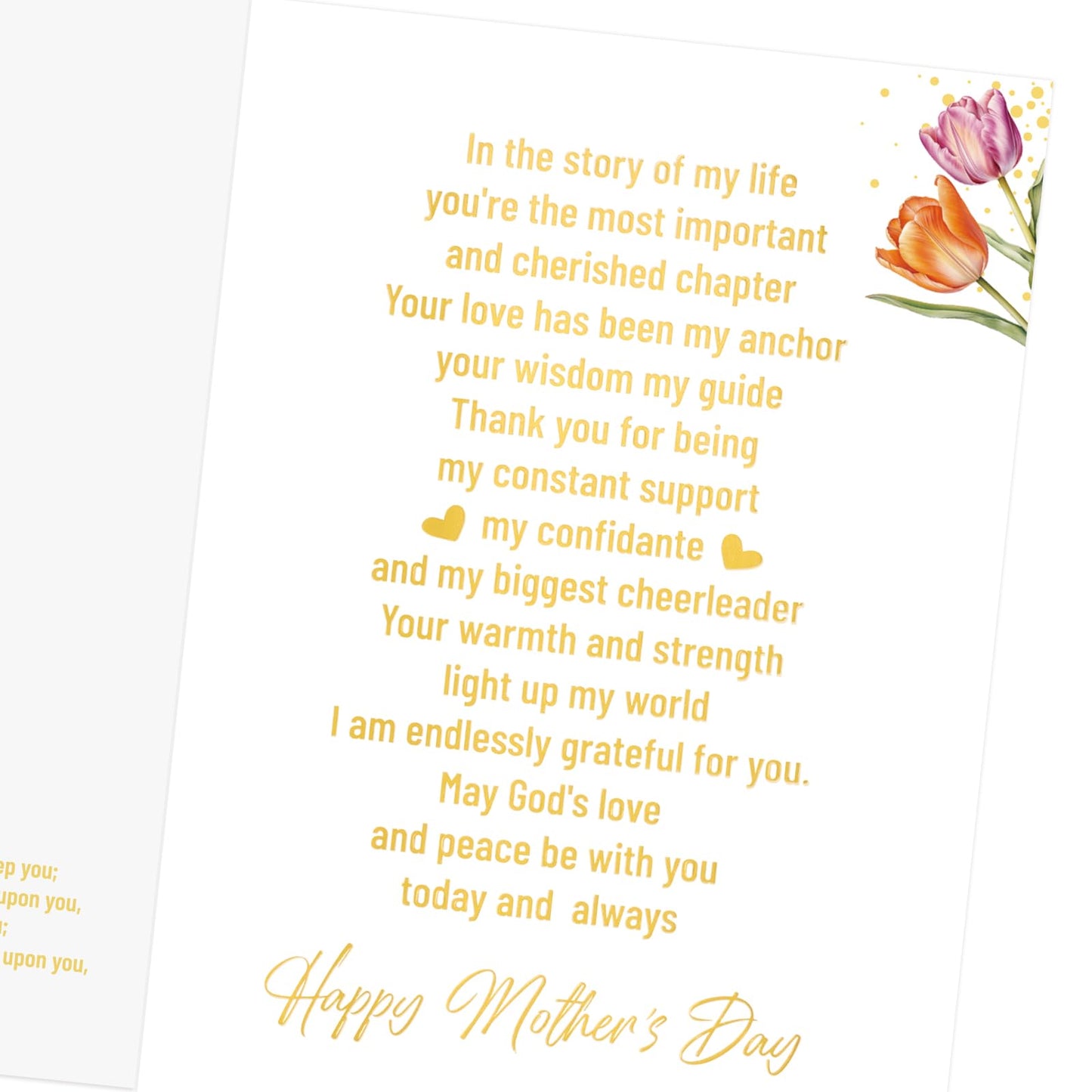 ceiba tree Happy Mother's Day Card Religious Christian Mothers Day Card for Mom 5x7 in with Envelope Message Inside