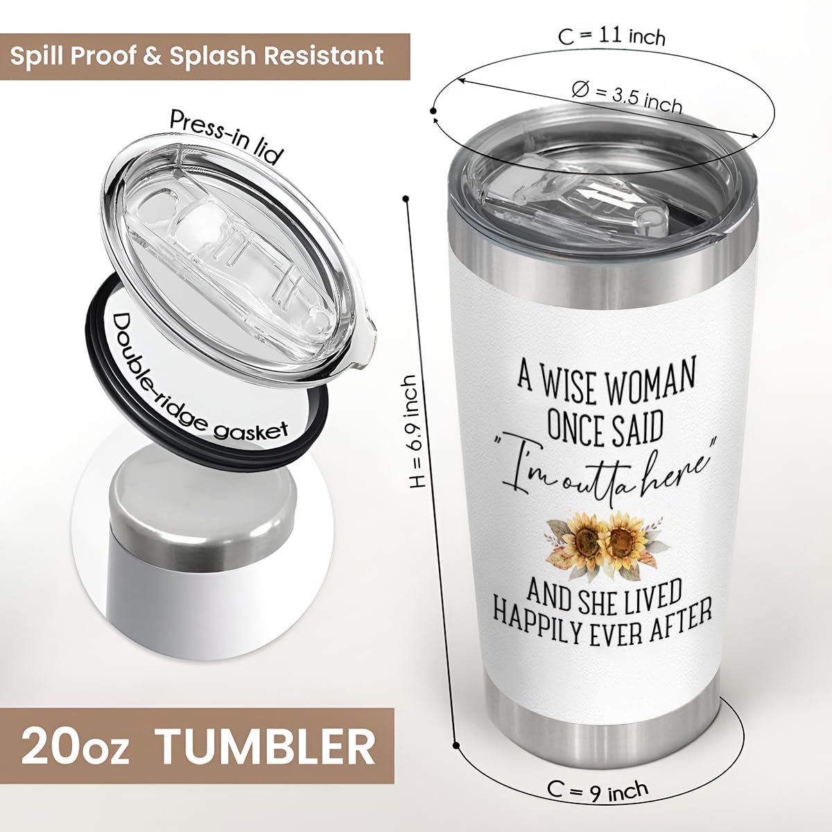 Retirement Gifts For Women, Retired 2026 Tumbler - A Wise Woman Once Said Stainless Steel 20Oz Tumbler - Mothers Day Gift for Retired Women Mom, Farewell Gifts for Coworkers, Teacher, Nurse, Boss