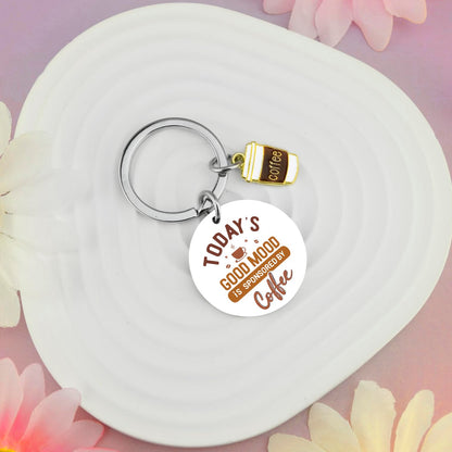Klpoyu Coffee Lover Gifts for Women Men Coffee Keychain Accessories Coffees Gifts for Lovers Women Barista Gift Ideas Christmas Unique and Unusual Gift