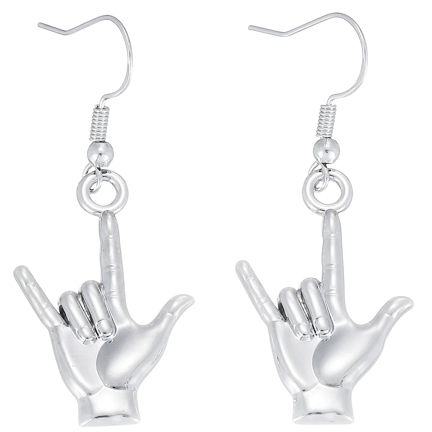Sign Language Earrings Gifts for Women Earrings Friends Teachers Students Deaf Interpreter I Love You Asl Earrings