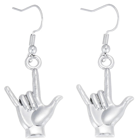 Sign Language Earrings Gifts for Women Earrings Friends Teachers Students Deaf Interpreter I Love You Asl Earrings
