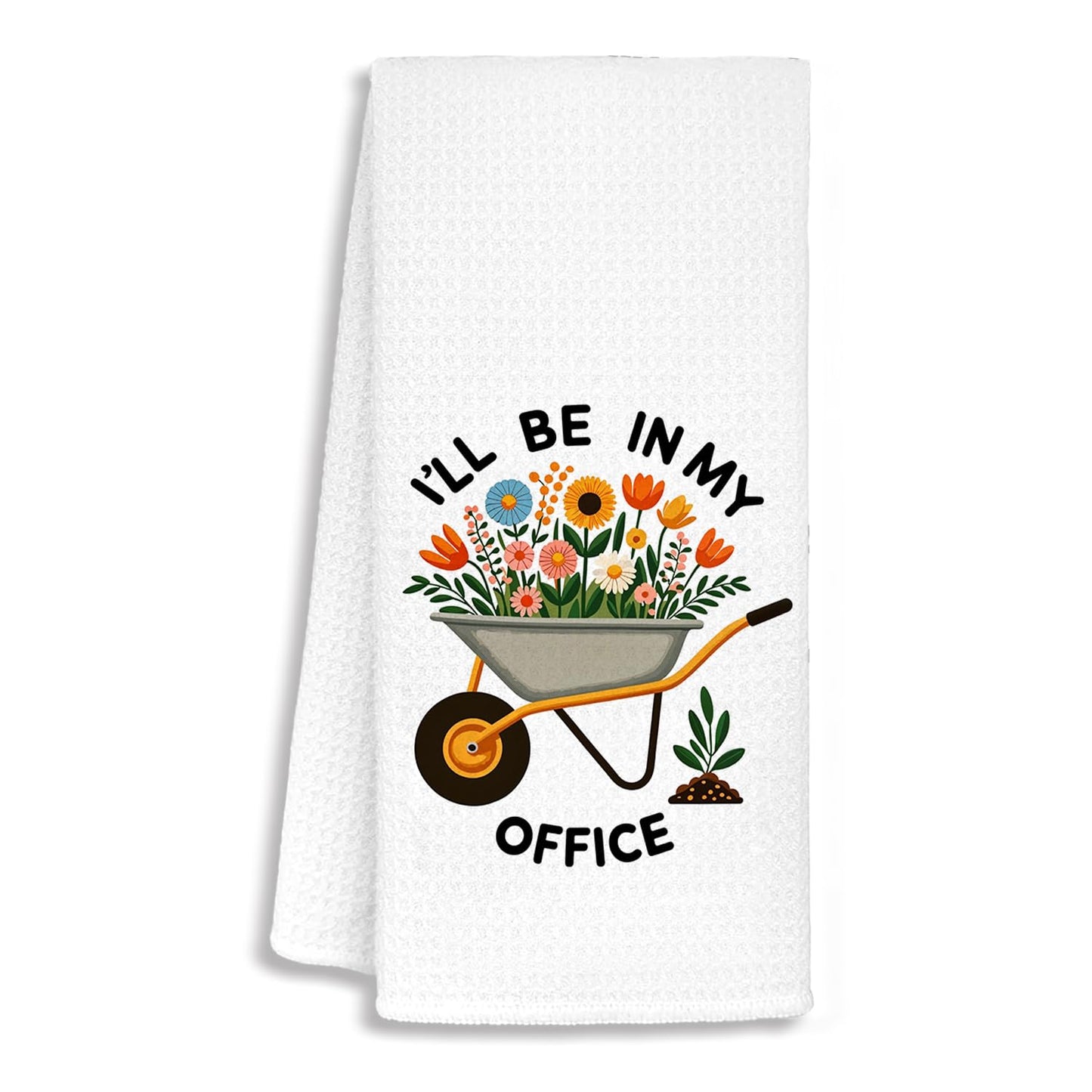 Funny Gardener Gardening Kitchen Towels, Plant Lover Mom Lady Gifts Dish Towels for Kitchen Drying, Gardener Gifts for Women Hand Towels for Bathroom, 16x24 in