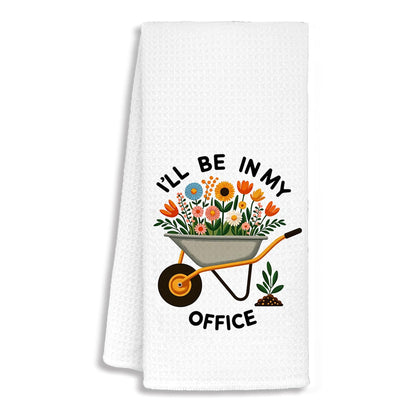 Funny Gardener Gardening Kitchen Towels, Plant Lover Mom Lady Gifts Dish Towels for Kitchen Drying, Gardener Gifts for Women Hand Towels for Bathroom, 16x24 in