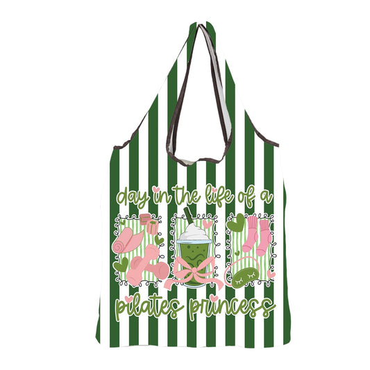 MBMSO Pilates Lover Gifts Pilates Reusable Tote Bag for Coach & Trainer Yoga Instructor Gifts for Women Pilates Princess Gift
