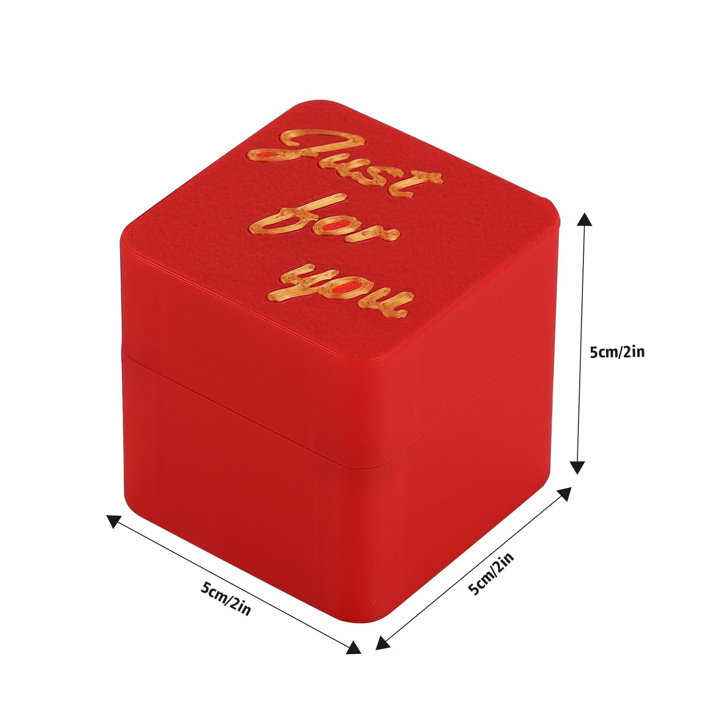 Gag Gifts for Men, White Elephant Gifts for Adults, Christmas Prank Joke Gifts, Middle Finger in A Box for Brother Him Women (Red)
