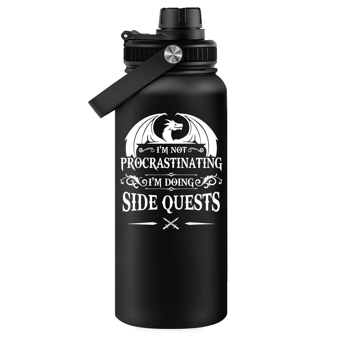 Fufandi Dnd Gifts for Men, Dungeon Master Mug - Dungeons and Dragons Gifts, Gamer Gift, Gaming Mug - D&D Lovers Gamer Gift - Dnd Water Bottle 32oz