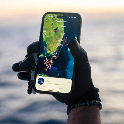 Fahlo Shark Tracking Bracelet – Track a Real Shark's Journey – Supports Wildlife Conservation – Elastic – on Interactive Mobile App Map – Unisex Ocean Conservation Gift