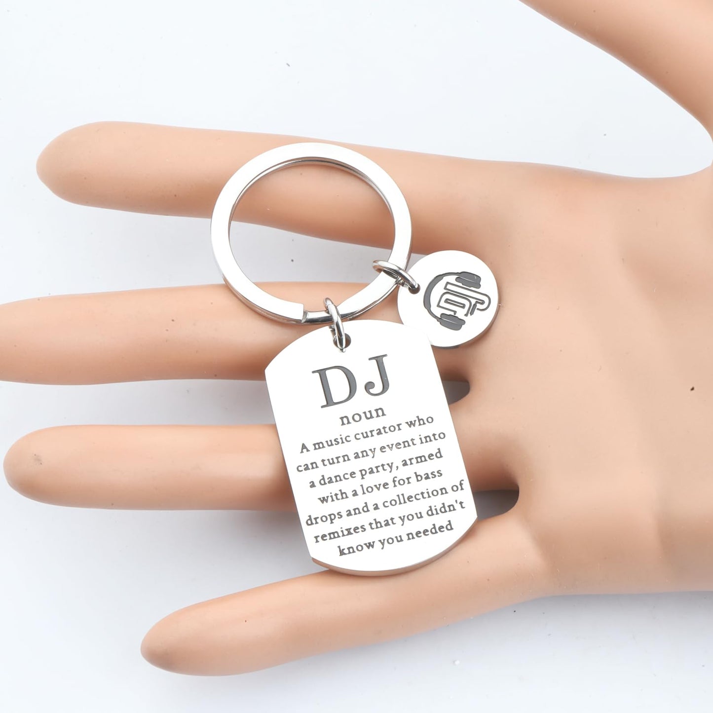 FAADBUK DJ Keychain - Disco DJ Appreciation Gift