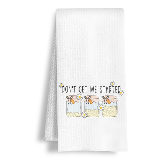 Funny Sourdough Baking Kitchen Towels, Gifts for Sourdough Bakers Baking Lovers Dish Towels, Bread Maker Gifts Hand Tea Towel for Dining Kitchen, 16x24 Inch