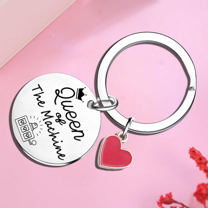 Casino Gifts For Women Gambling Lover Keychain Gambling Lady Keychain Lady Luck Gift Gambling Gifts Slot Machine Keyring Gambler Gift For Women