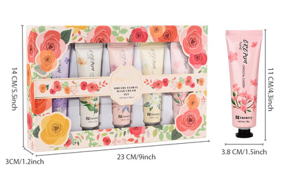 Hand Cream Gift Set - Relieve Extremely Dry Hands, Women's Hand Cream Travel Set, an easy-to-absorb hand cream to relieve dry discomfort after washing your hands. Ideal for holiday gifts.5 x1.0 oz/30ml