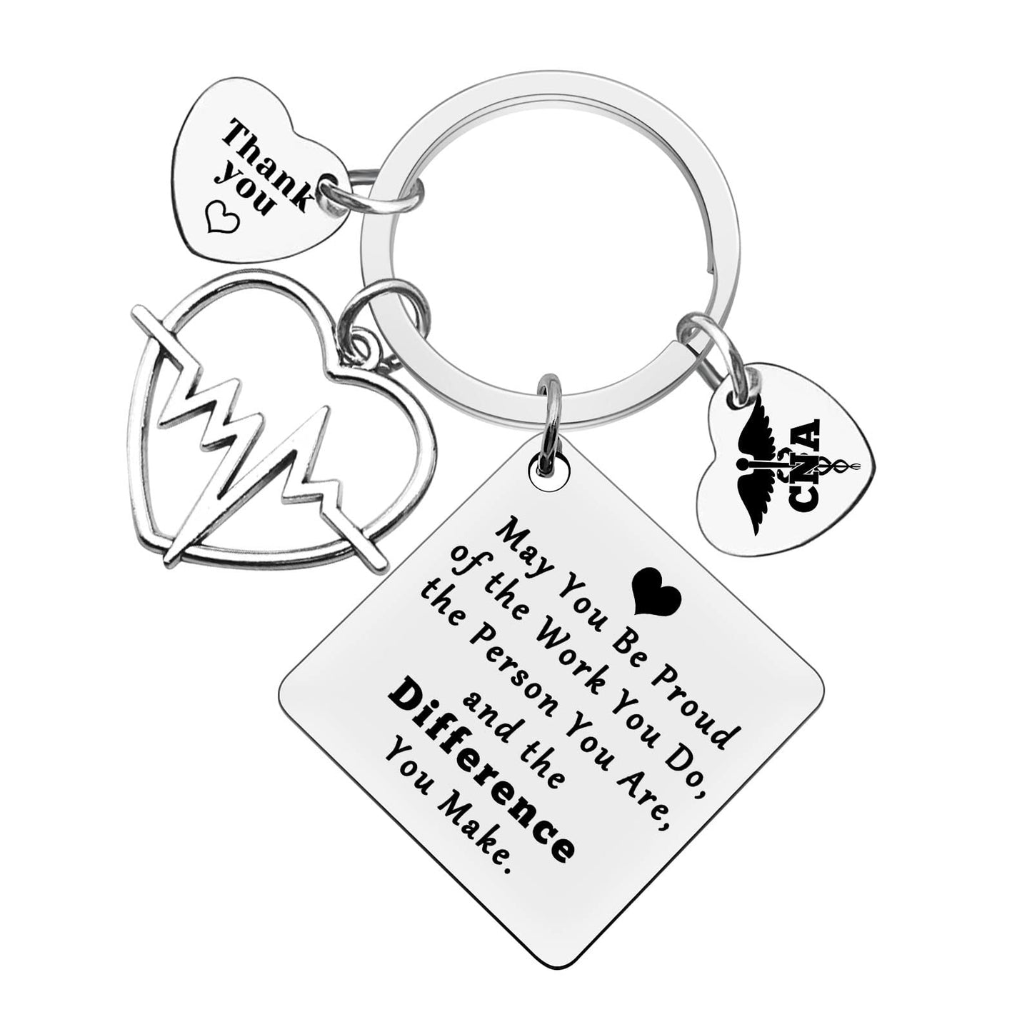 Xiahuyu CNA Thank You Gifts Certified Nursing Assistant Keychain CNA Student Graduation Gift Certified Nursing Assistant Appreciation Gifts Leaving Christmas Birthday Retirement CNAWeek Gift