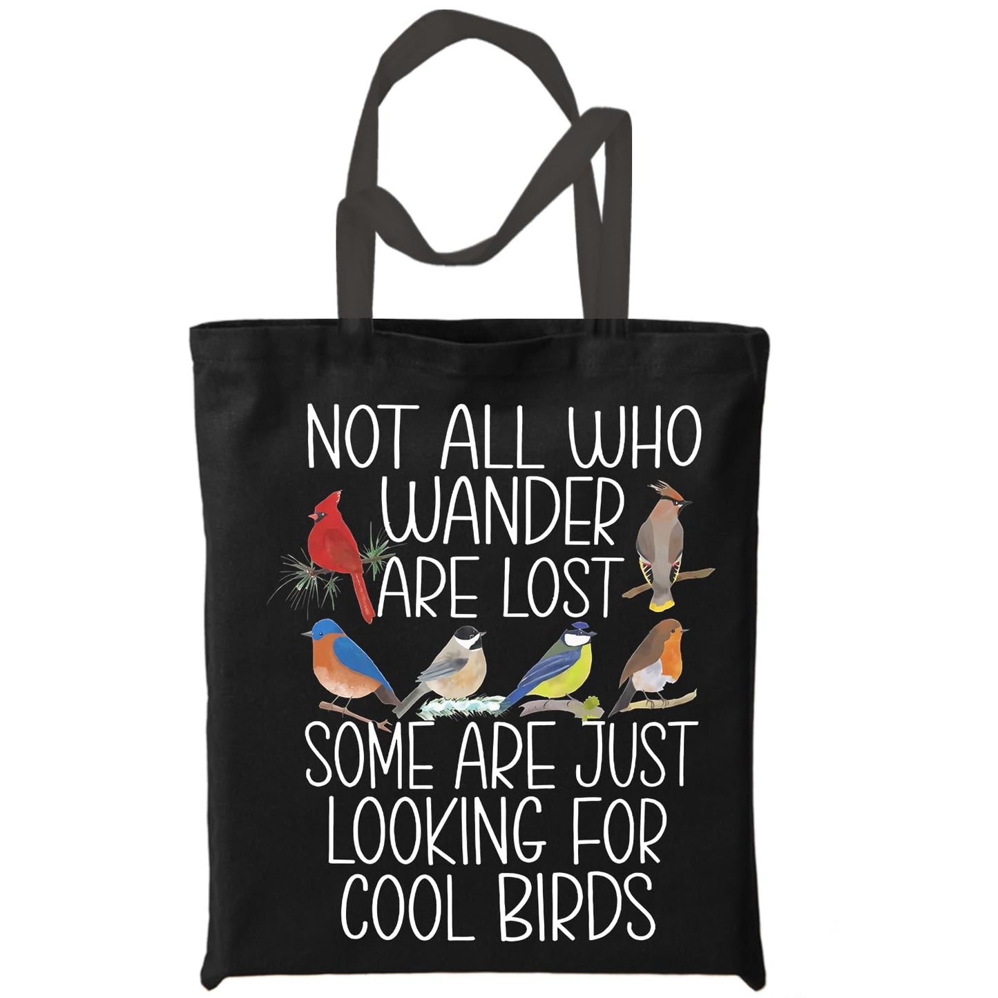 Chicimln Bird Lover Watcher Gifts For Women Canvas Tote Bags,Easily Distracted by Birds Reusable Grocery Shopping Bags