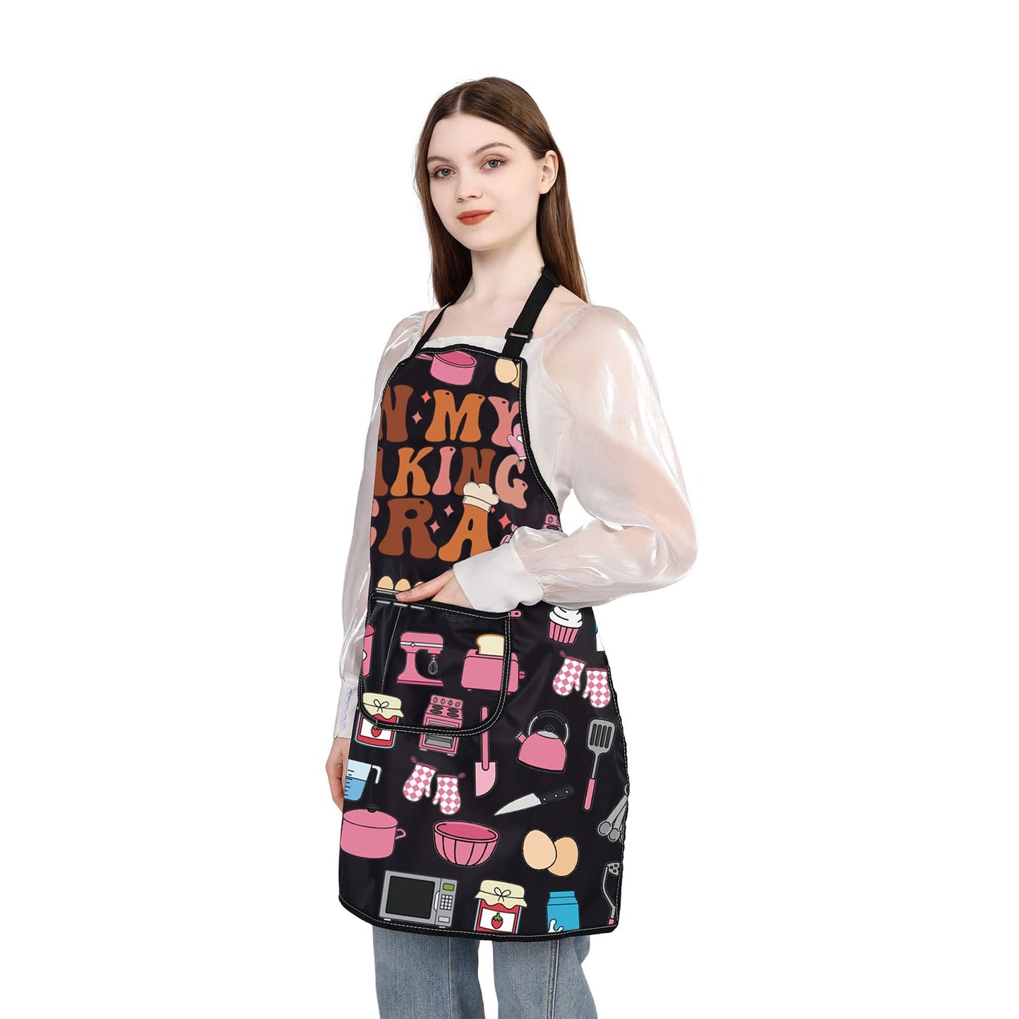 WSNANG Funny Baking Aprons with Pockets In My Baking Era Apron Bakers Gifts Pastry Chef Gift