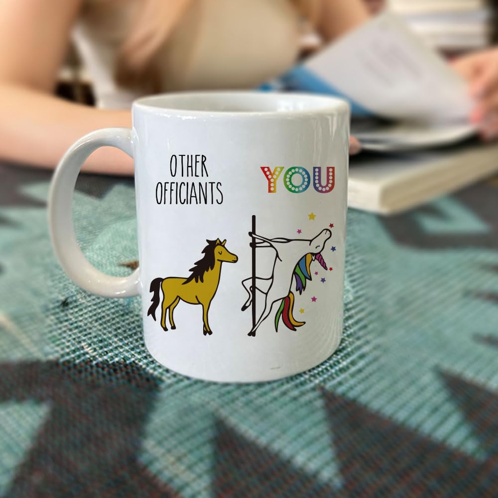 Novelty Officiant Gifts - Funny Wedding Mugs, Best Officiant Ever Gifts from Couple, Bride Groom Thank You Mugs