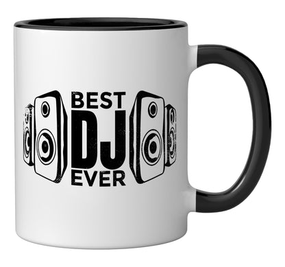 Best DJ Ever Ceramic Mug, Black/White