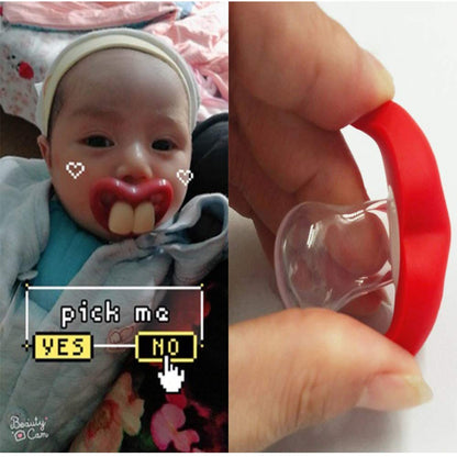 Funny Pacifiers for Babies, Newborn Pacifier 0-6-12-18 Months, Infants Pacifiers for 0-6 Months, Toddlers Mustache Pacifier, Baby Gift Pacifiers for Boys and Girls