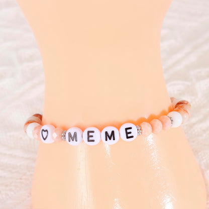 HUTIMY Meme Gift Grandma Women from Grandson Birthday Best Mothers Day Funny Meme Bracelet