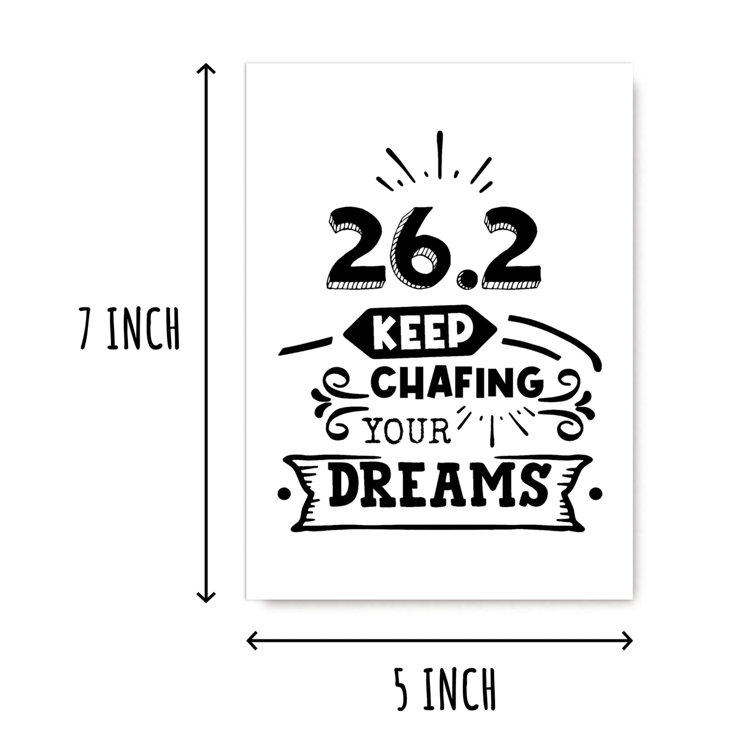 Keep Chafing Your Dreams - Marathon Card Running Gift - Gift For Runner - Runner Gift - Running Gifts Marathon Gift - Runner Gifts