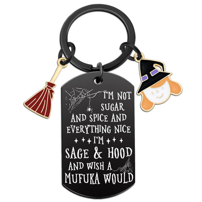 Aisity Witchy Gifts for Women Witch Stuff Mothers Day Gifts for Women Witchy Keychain Witchcraft Lovers Gift Boo Basket Gift Cool Ideas Witch Accessories Wicked for Mothers Day