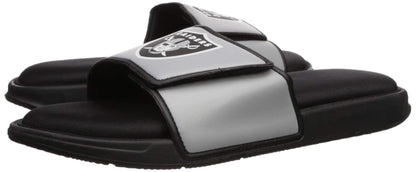 FOCO mens NFL Team Logo Sport Shower Foam Slide Flip Flop Sandals